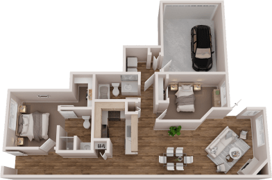 2 bed 2 bath 1012 Square Feet at BELLA SONOMA, Fife Washington