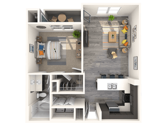 1 bed 1 bath A at THE GALLERYAPARTMENT HOMES, Las Vegas, NV, 89178