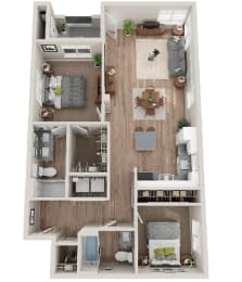 Concord Floor Plan at SYNC APARTMENT HOMES, North Las Vegas, NV