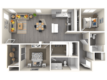 2 bed 2 bath at THE RISE APARTMENT HOMES, Las Vegas, NV, 89139