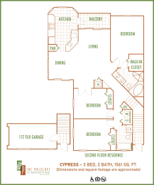 Preserve at Boynton Beach 2 bedroom 2D floor planA at Preserve at Boynton Beach, Boynton Beach, Florida