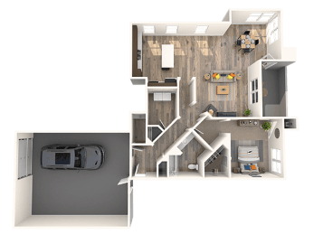 1 bed 1 bath B at THE SOLANA APARTMENT HOMES, Nevada, 89148