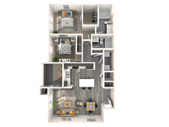 1 bed 1 bath F at THE GALLERYAPARTMENT HOMES, Nevada