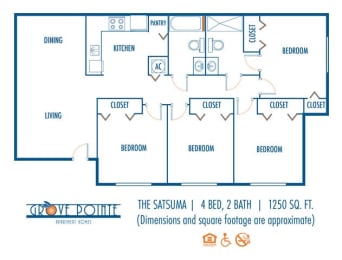 Satsuma Floor Plan at Grove Pointe, Ruskin