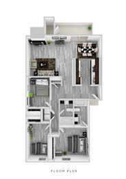 3Bd 2Bth Floor Plan at Jolt Apartments, Las Vegas, NV