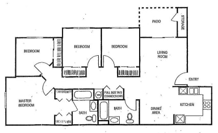 Four bedroom floor plan