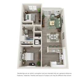 B3 Floor Plan at Las Ventanas, California, 95125