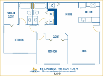 2 bed 2 bath at Bristol Bay, Tampa