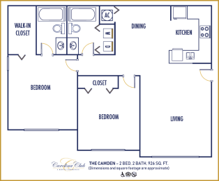 2 bed 2 bath at Carolina Club Apartments, Daytona Beach, 32114