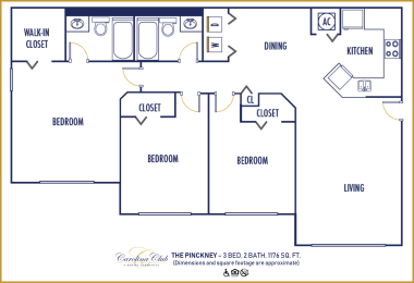 3 bed 2 bath at Carolina Club Apartments, Daytona Beach, Florida