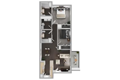 2Bed 2Bath Floor Plan at THE PALMS AT VERO BEACH, VERO BEACH, Florida