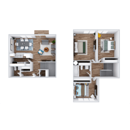 3 bed 1.5 bath at Fort Vancouver Terrace, Vancouver, Washington