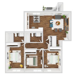 3 bed 2 bath at Fort Vancouver Terrace, Vancouver, WA, 98661