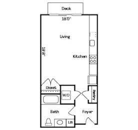 Studio 1 bath F at Two 10 by Vintage, Shoreline, Washington