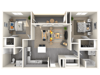 2 bed 2 bath B at THE RISE APARTMENT HOMES, Las Vegas, 89139
