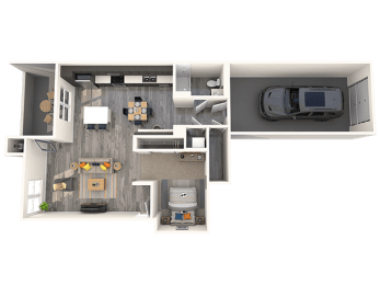 1 bed 1 bath B at THE GALLERYAPARTMENT HOMES, Las Vegas, NV