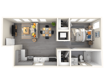1 bed 1 bath at THE RISE APARTMENT HOMES, Las Vegas, Nevada