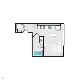 S8 Floor Plan at THE MOD AT MIDTOWN Apartments, SACRAMENTO