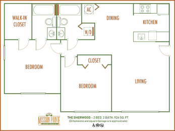 2 bed 2 bath at Mission Pointe Apartments, Jacksonville, Florida