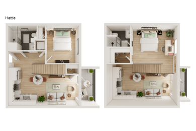 2 bed 2bath Floor Plan at Luella, Sacramento, CA, 95811