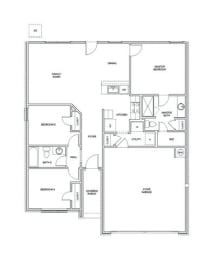 a blueprint of a floor plan of a house