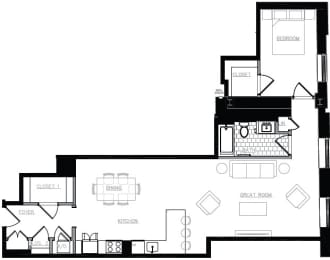 1 bed 1 bath - 1148 sq – 2 - 201,301 A9