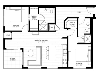 a black and white floor plan of a house