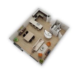 1 Bed - 1.5 Bath |936 sq ft