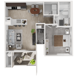  Floor Plan 1X1 A