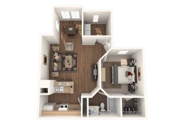  Floor Plan 1x1