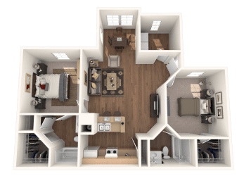  Floor Plan 2x2