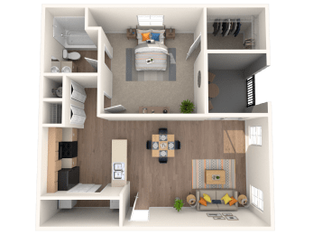 Summit Station at Duluth apartments in duluth georgia photo of one bedroom floorplan