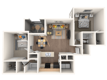 Summit Station at Duluth apartments in duluth georgia photo of a two bedroom floorplan