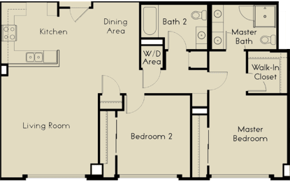 Floor Plan  2 bed  2 Bath 1166 square feet floor plan C