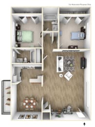 Celebration at Sandy Springs Apartments in Sandy Springs, GA photo of two bedroom floorplan