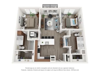 bedroom floor plan, opens a dialog.