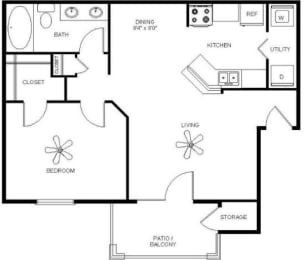 Mission oaks 2D Floor plan render