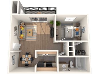 Amelia 3D floorplan