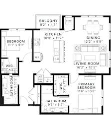 A black and white image of a house floor plan.