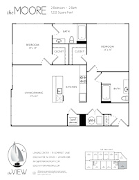 A floor plan for a property with two bedrooms and two bathrooms.