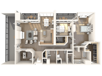 Beverly Hills Penthouse Floorplan