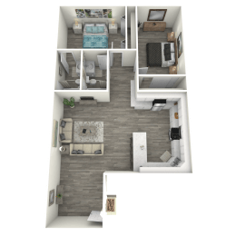 a 1 bedroom floor plan  summit  503 square feet