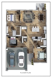 Lismore 3D FloorPlan at Rock Ridge, Pensacola, FL