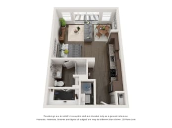 Nine 50 luxury A1 floor plan