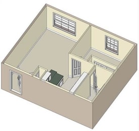1 Bed - 1 Bath |685 sq ft