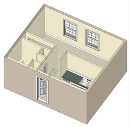 Studio |520 sq ft