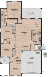The Groves at Lake Ella Homes for Rent in Fruitland Park photo of three bedroom floorplan