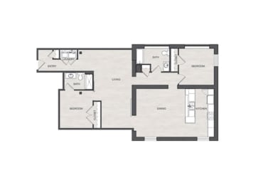  Floor Plan 2R