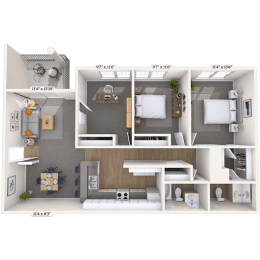  Floor Plan 3 Bedroom