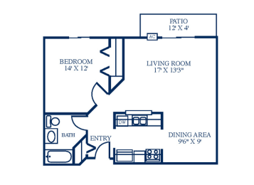 Floor Plan One Bedroom